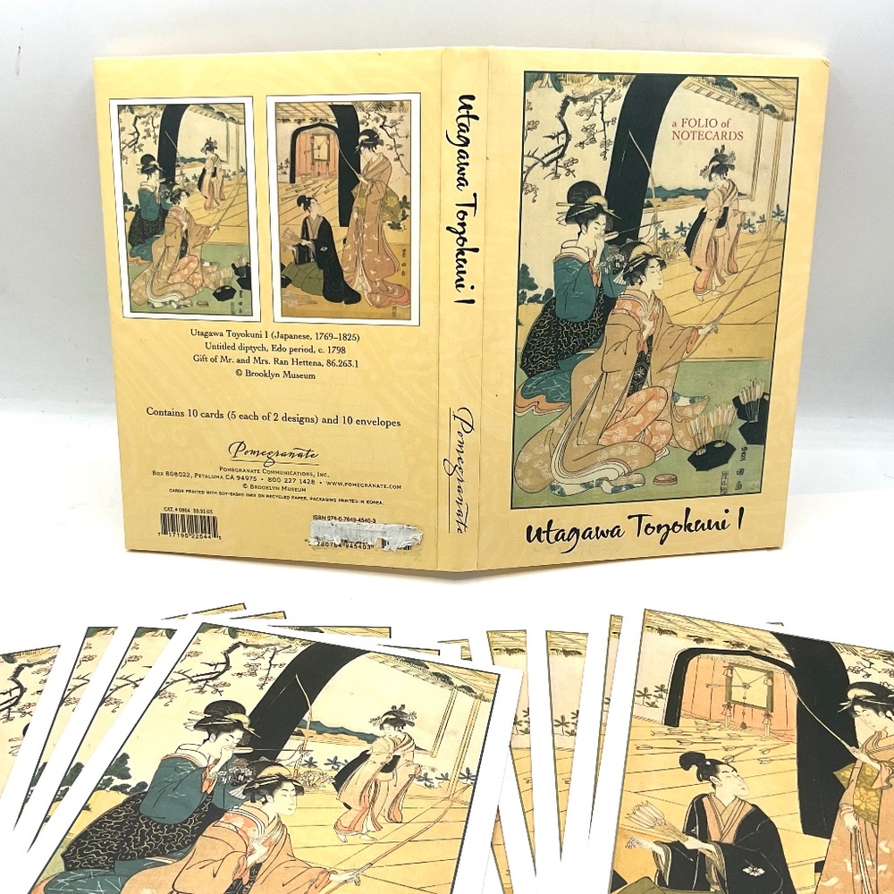 Utagawa Toyokuni Folio of Notecards,  10 w/envelopes
